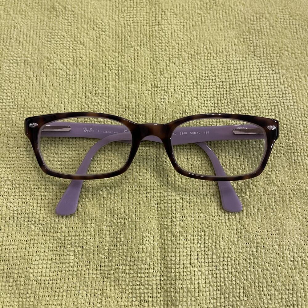 RAY-BAN EYEGLASSES RB 5150 5240 TORTOISE AND PURPLE 50-19-135MM FRAMES ONLY